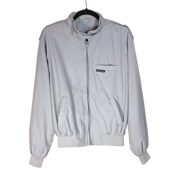 Members Only Vintage Gray Racer Jacket - Picture 2 of 9